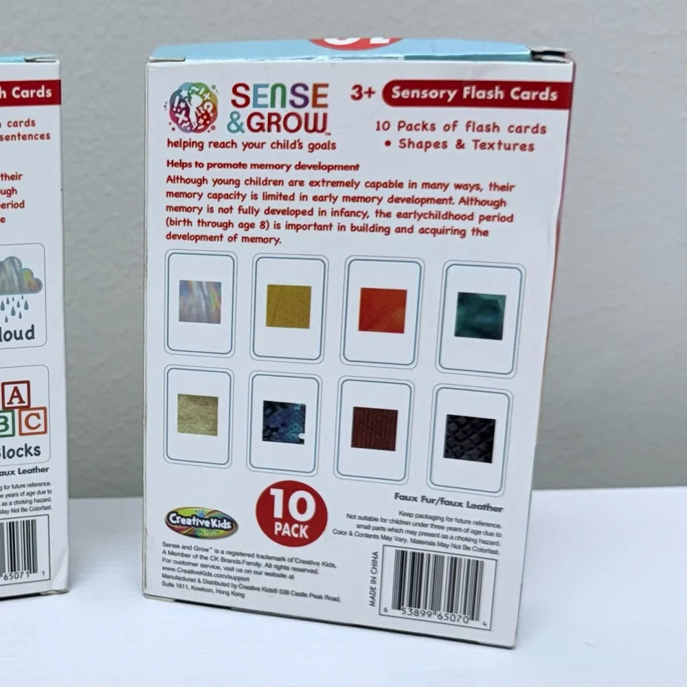 3 for $15 SALE 2 Sets Cards 10 Sight Words & Sentences & 10 Shape & Feel Texture